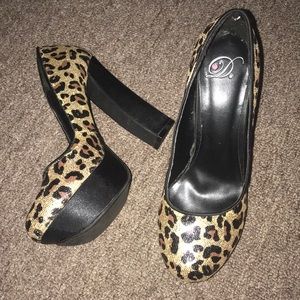Sequence Cheetah Print Heels